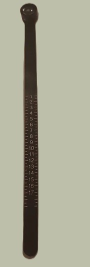 usa ringmaat meetlint zwart met vergroot venster